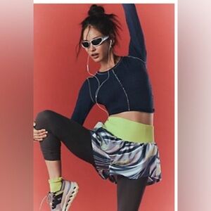 NWT FP Movement Carpe Diem Print High Waisted Short